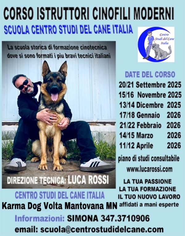 Corso di Formazione per istruttori cinofili (Richiedere via contatto) - immagine 3